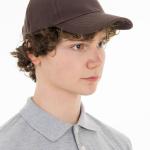 Бейсболка тёмно-коричневая оптом | базовая кепка унисекс (dark brown)