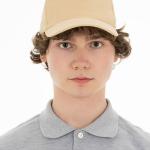 Бейсболка Беживий оптом | унисекс, регулируемая