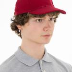 Бейсболка Бардовий оптом | унисекс, регулируемая