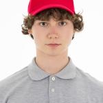 Бейсболка малиновый оптом | унисекс, регулируемая