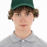 Бейсболка тёмно-зелёная оптом | базовая кепка унисекс (dark green)