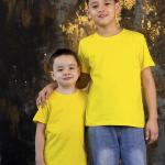 Футболка детская 160 гр желтая оптом