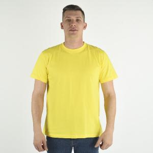 Футболка мужская оптом 160 гр желтая