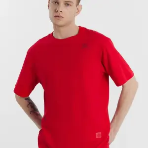 Футболка мужская оптом 160 гр красная премиум